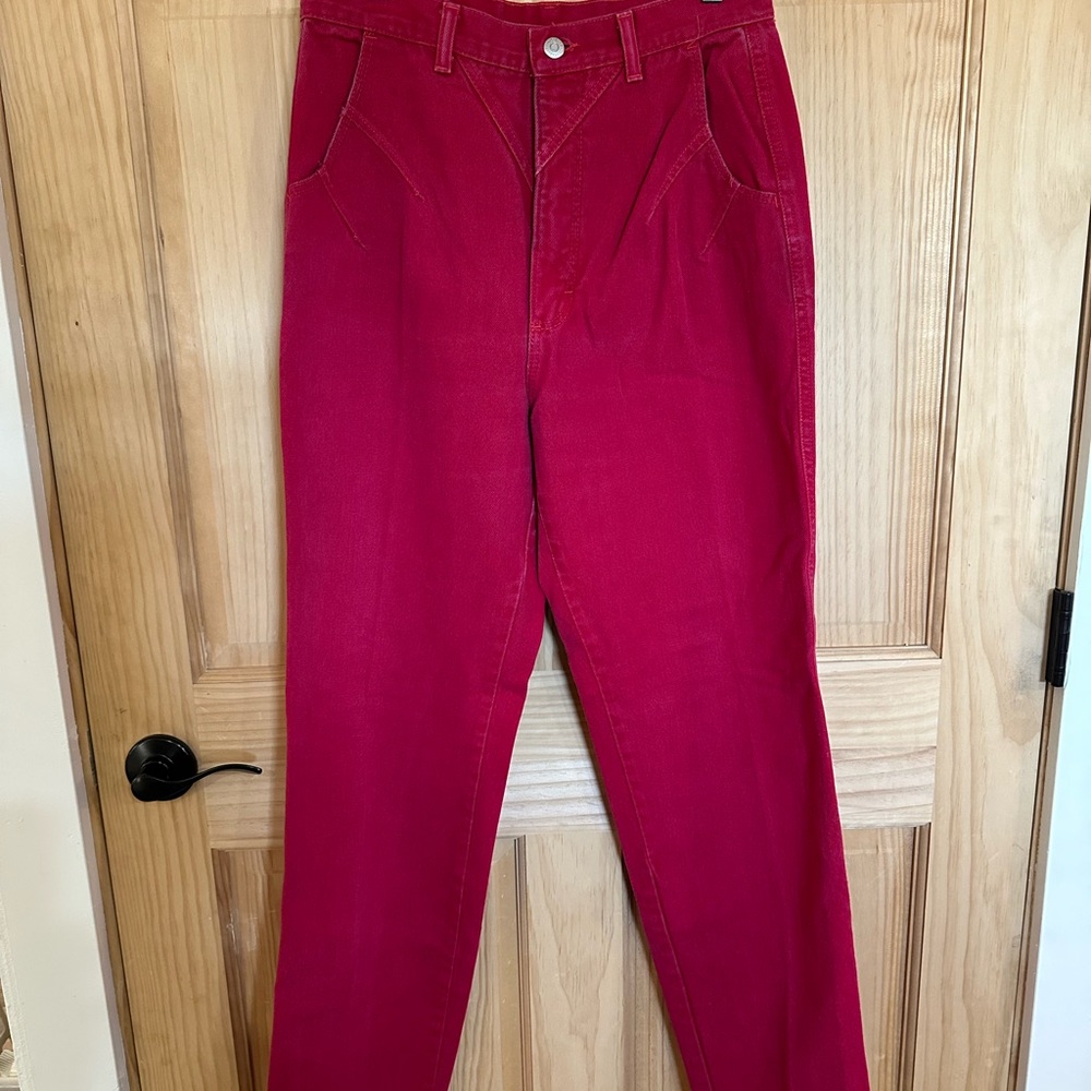 Wrangler Bold Red Denim Jeans
